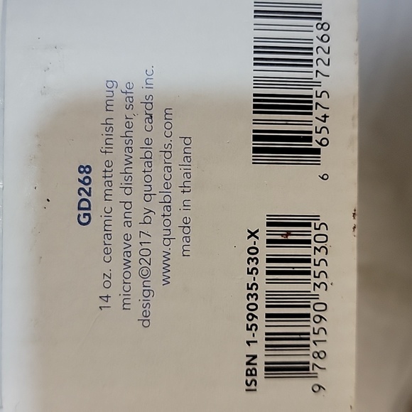 Quotable mug! New in box. - Picture 3 of 4